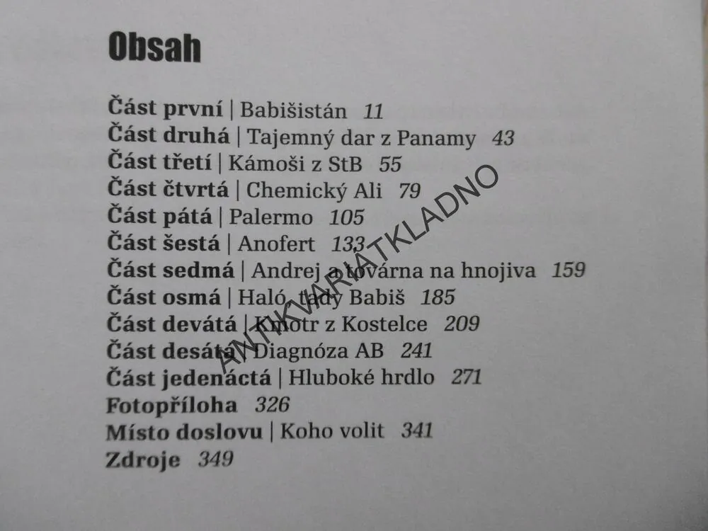 BOSS BABIŠ, JAROSLAV KMENTA, **an