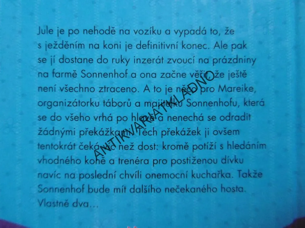 ZPÁTKY V SEDLE, FARMA SONNENHOF, ANDREA WANDEL, **an