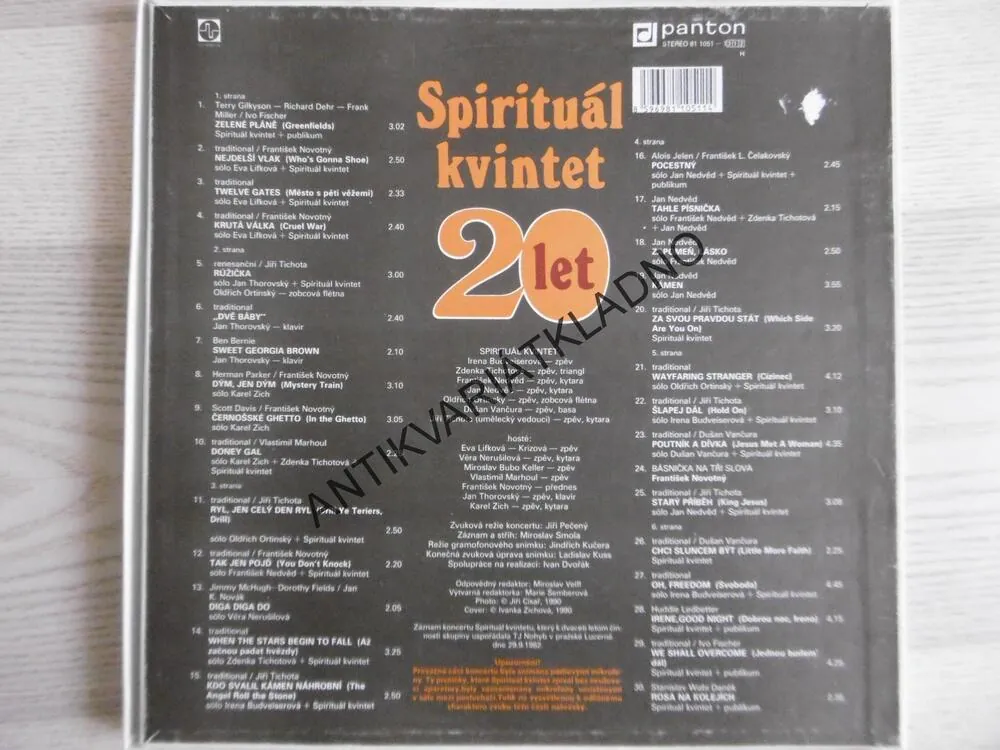 SPIRITUAL KVINTET, 20 LET, 3 X LP