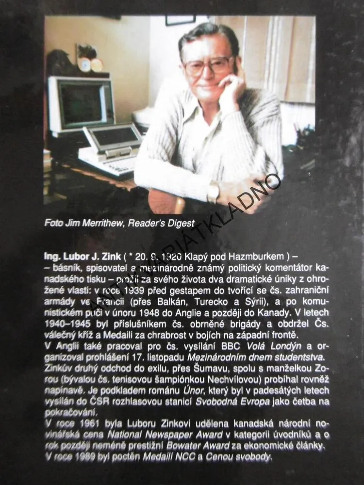 ÚNOR, LUBOR ZINK, **an