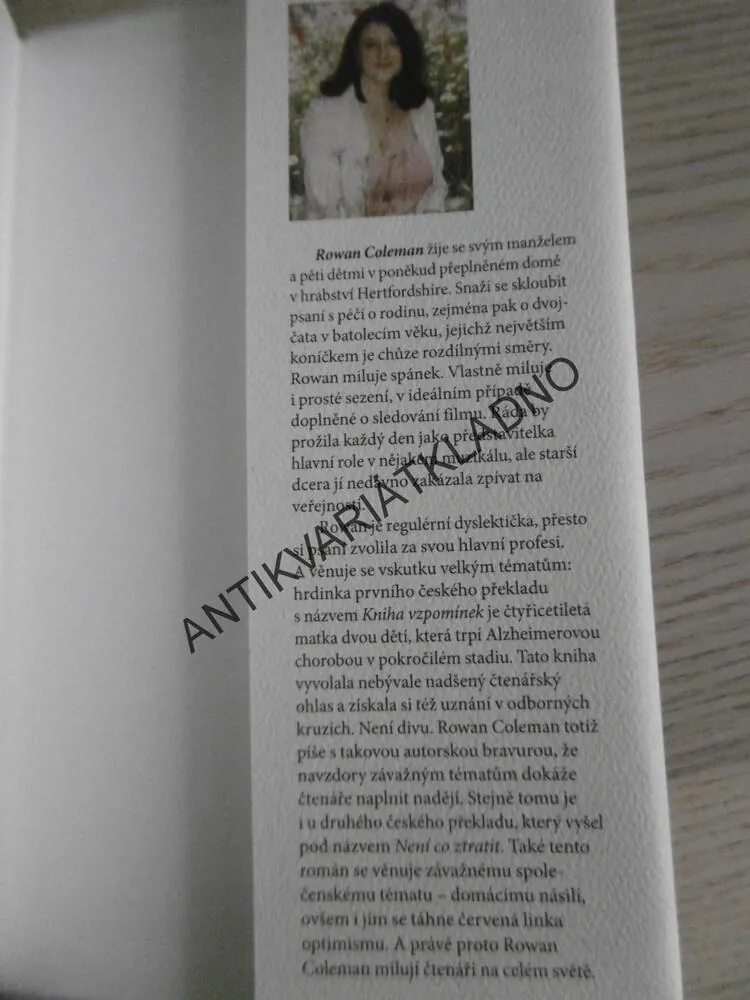 MATKOU ZE DNE NA DEN, ROWAN COLEMAN, **an