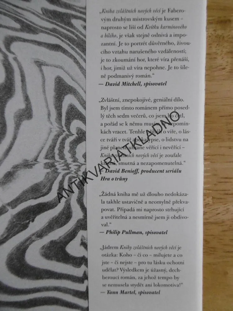 KNIHA ZVLÁŠTNÍCH NOVÝCH VĚCÍ, MICHEL FABER, **an