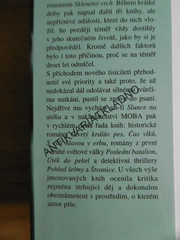 PAST, FRANTIŠEK NIEDL, VÁLKA, MOŘE,
