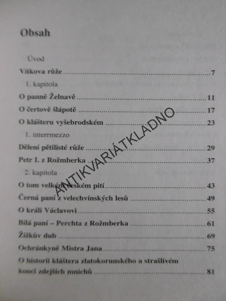 KAPSÁŘ JIHOČESKÝCH POVĚSTÍ I., DĚJE PÁNŮ Z RŮŽE, VÁCLAV RAMEŠ, **an
