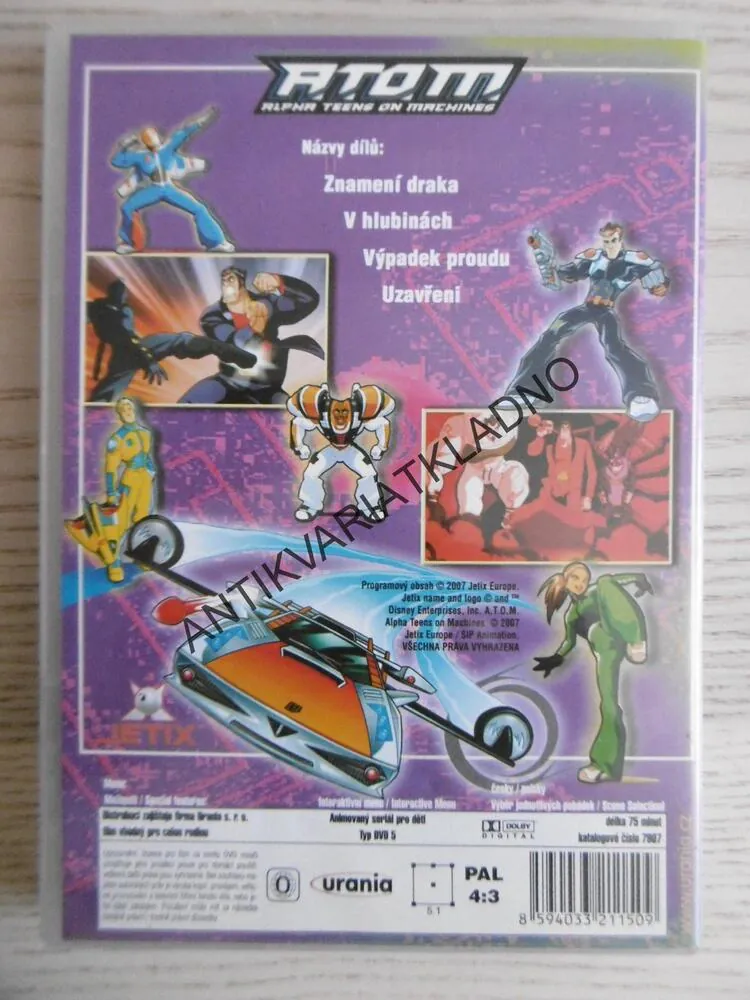ATOM, ZNAMENÍ DRAKA, DVD FILM