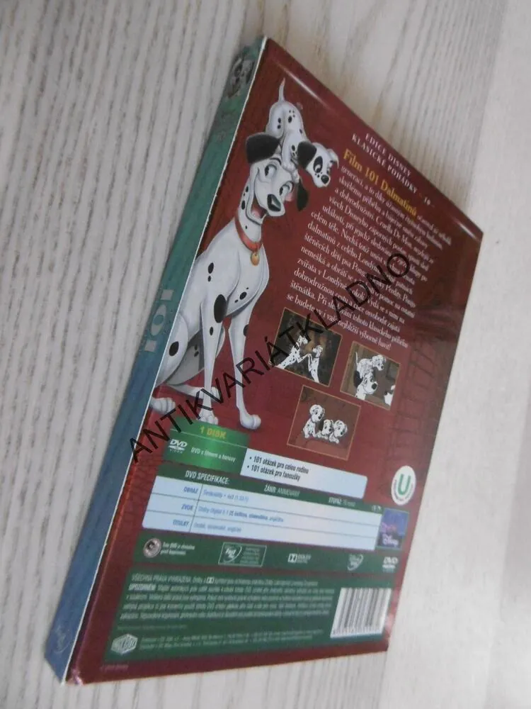 101 DALMATINŮ, DVD FILM WALT DISNEY