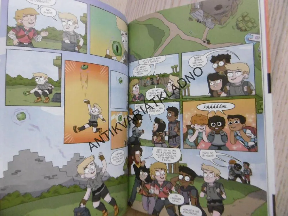 MINECRAFT: PRVNÍ KNIHA PŘÍBĚHŮ, KOMIKS, SFÉ R. MONSTER, **an