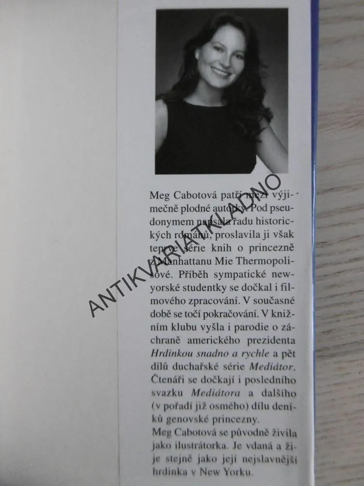 PRINCEZNA NA VEČÍRKU, MEG CABOTOVÁ, **an