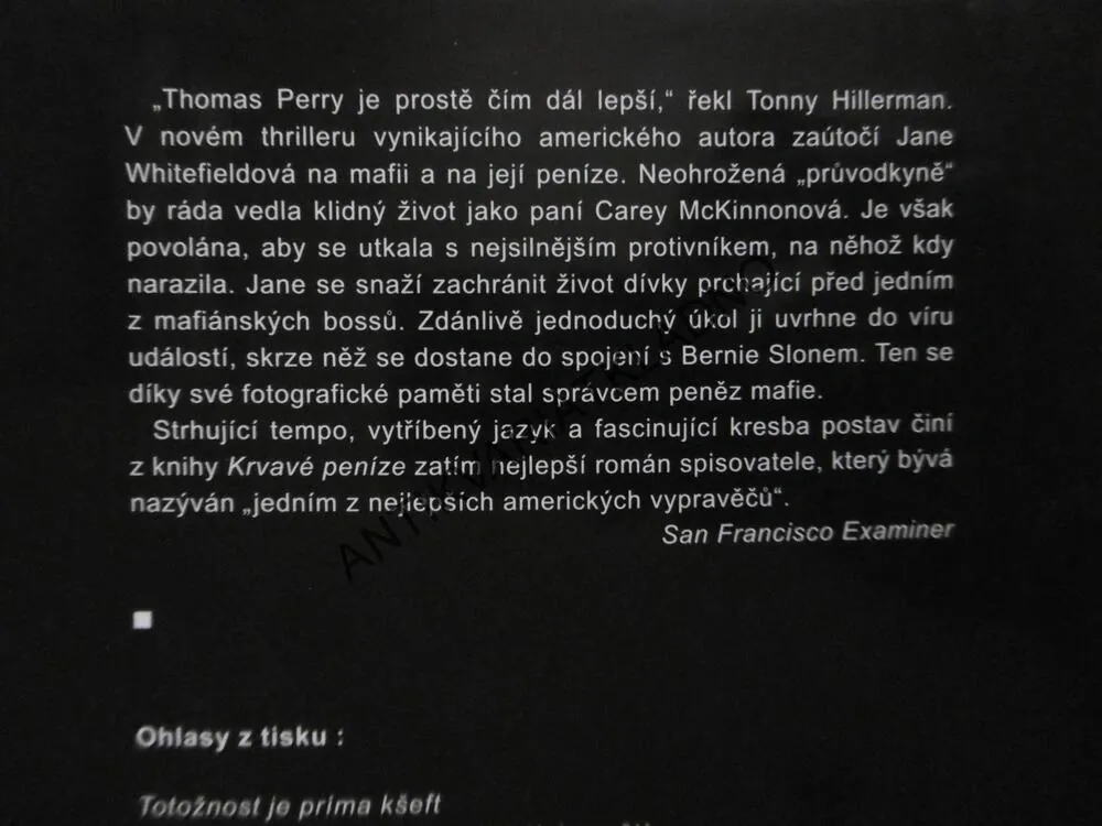 KRVAVÉ PENÍZE, THOMAS PERRY, **an
