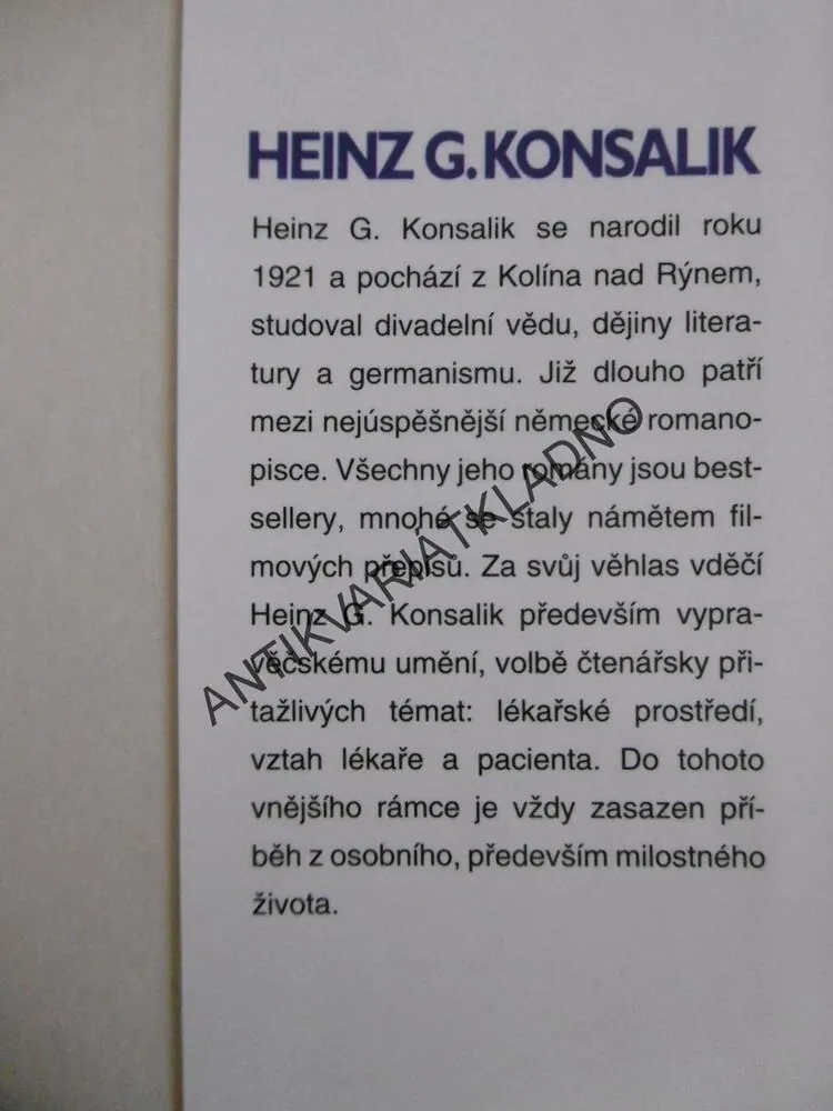 LETIŠTNÍ KLINIKA, HEINZ G. KONSALIK, **an