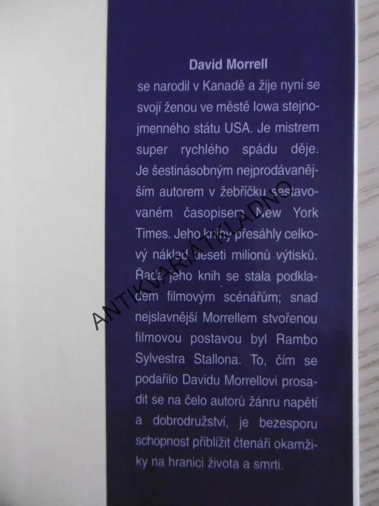 POSLEDNÍ RÁNO, DAVID MORRELL, **an