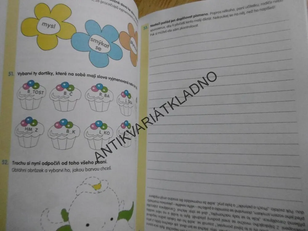 ČEŠTINA VYJMENOVANÁ SLOVA, DOMÁCÍ PRACOVNÍ SEŠIT, BEČKOVÁ,