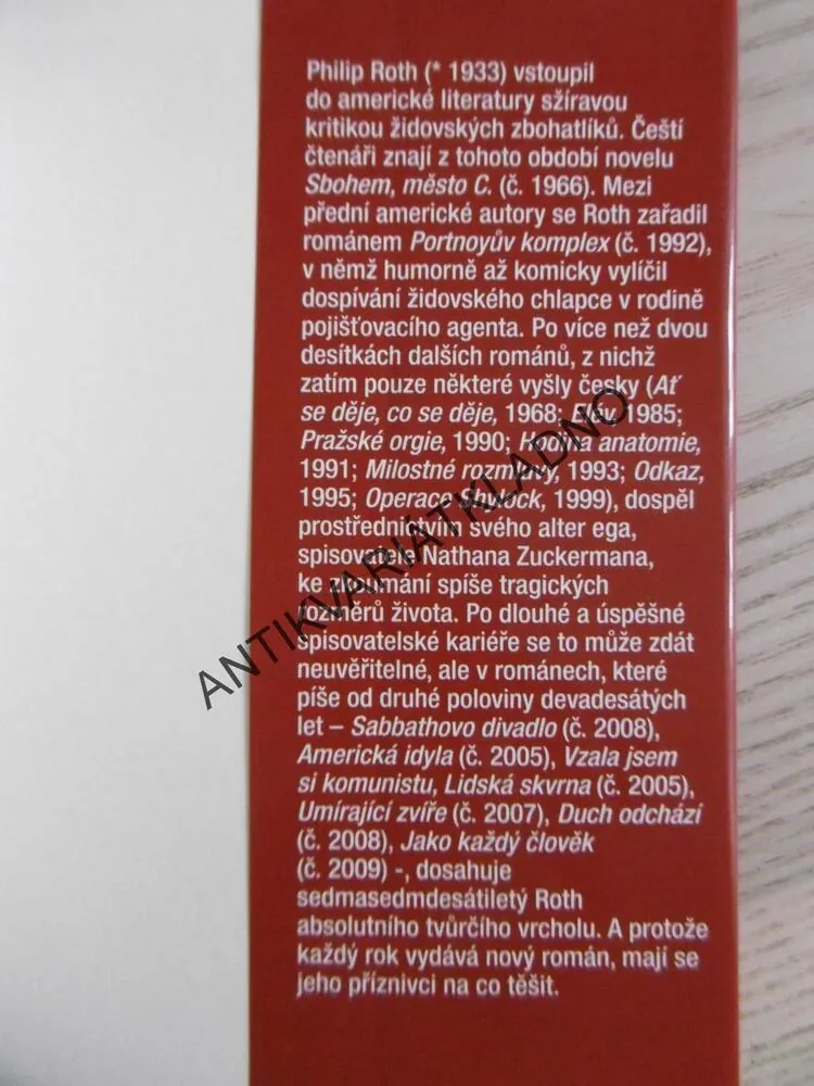 VZALA JSEM SI KOMUNISTU, PHILIP ROTH, **an