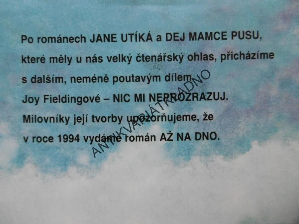 NIC MI NEPROZRAZUJ, JOY FIELDINGOVÁ, **an