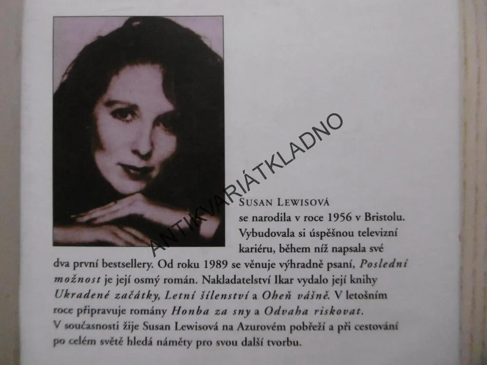 POSLEDNÍ MOŽNOST, SUSAN LEWIS, **an