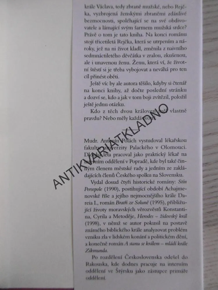 RICHENZA, ANTONÍN POLÁCH, **an