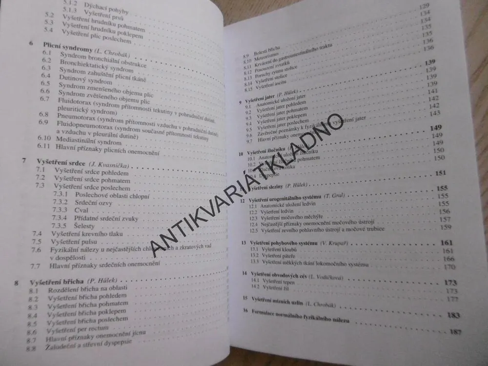 PROPEDEUTIKA VNITŘNÍHO LÉKAŘSTVÍ, LADISLAV CHROBÁK A KOLEKTIV, **an