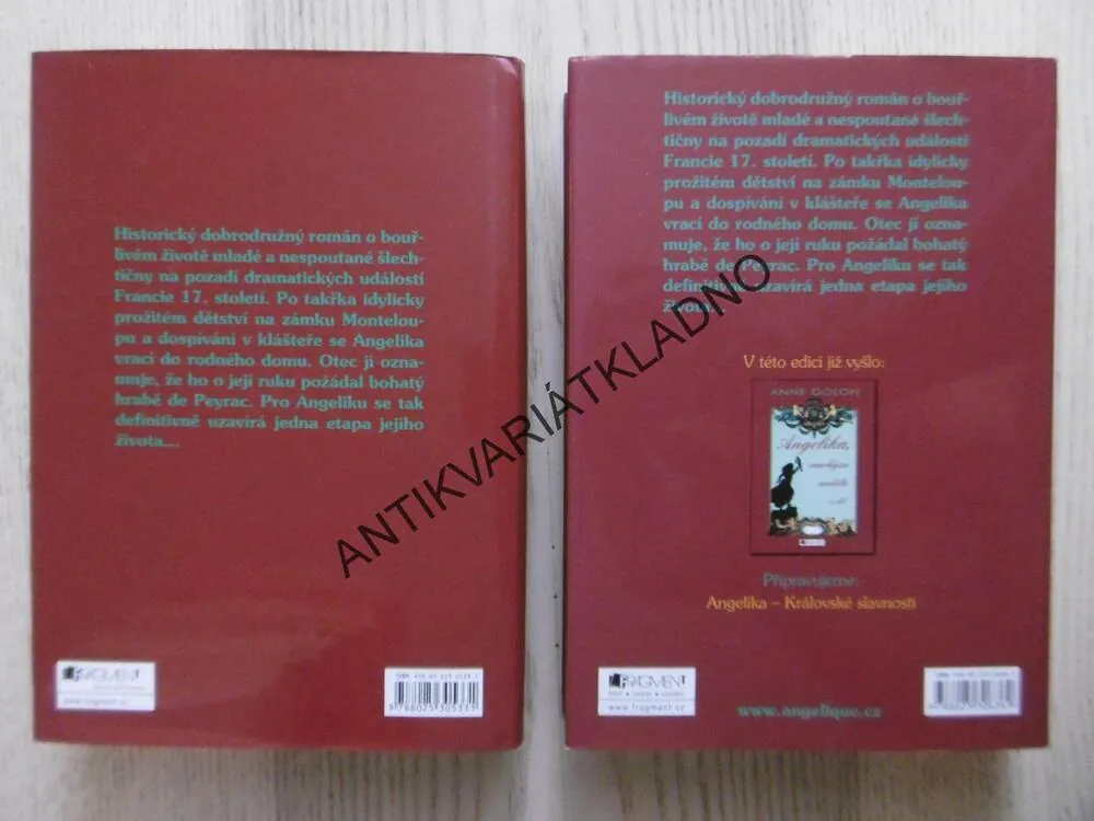 ANGELIKA, MARKÝZA ANDĚLŮ, TOULOUSKÁ SVATBA, ANNE GOLON, 2 DÍLY, **an