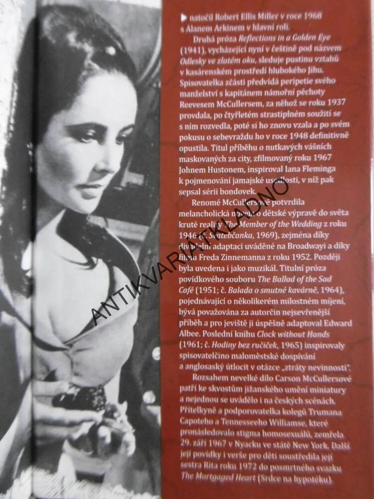 ODLESKY VE ZLATÉM OKU, CARSON MCCULLERSOVÁ, **an