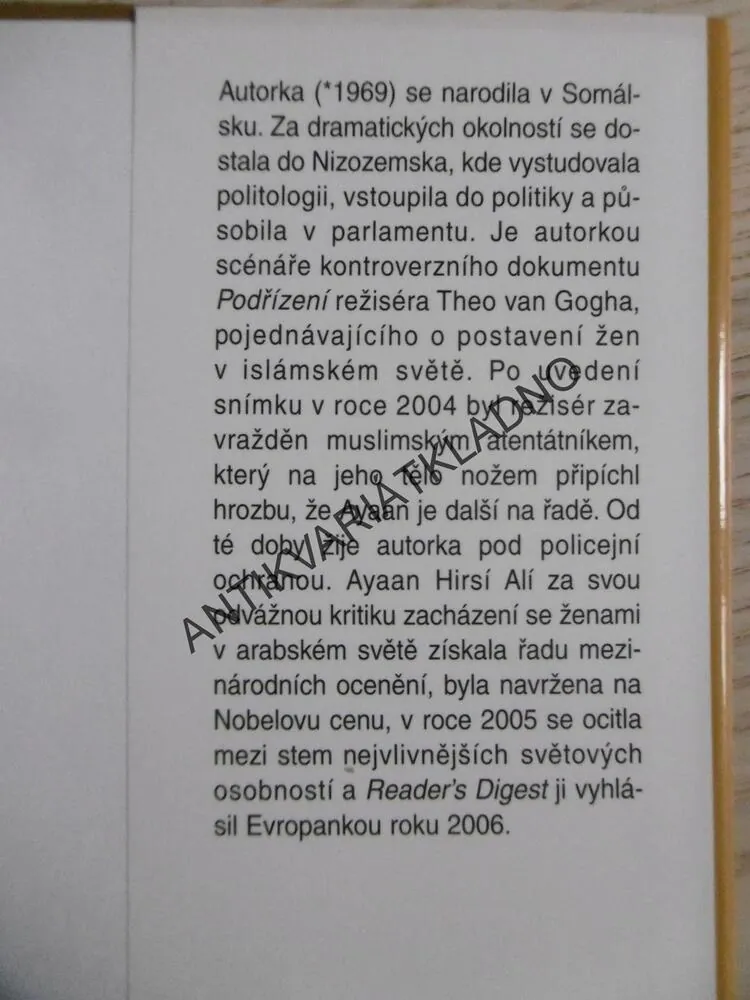 REBELKA - ODVRÁCENÁ STRANA ISLÁMU, AYAAN HIRSÍ ALÍ, **an