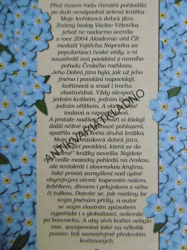 MOJE VZPOMÍNKOVÁ DOBRÁ JITRA, VÁCLAV VĚTVIČKA, **an