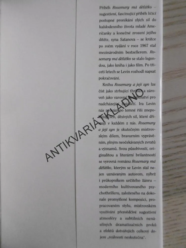 ROSEMARY A JEJÍ SYN, IRA LEVIN, **an