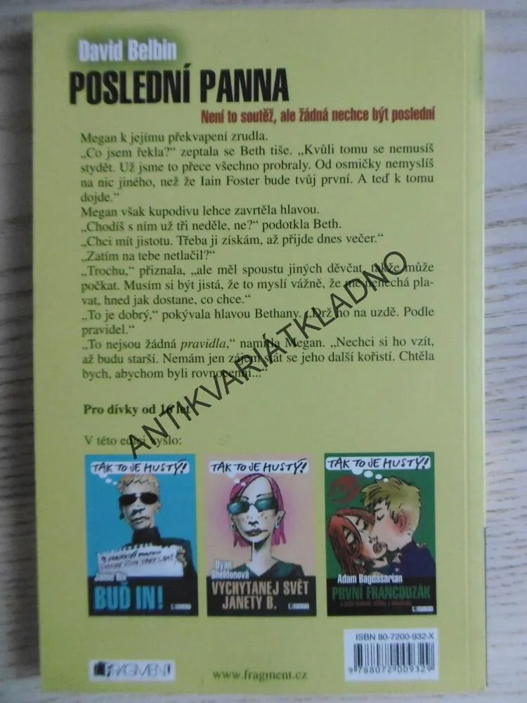 POSLEDNÍ PANNA, DAVID BELBIN, **an