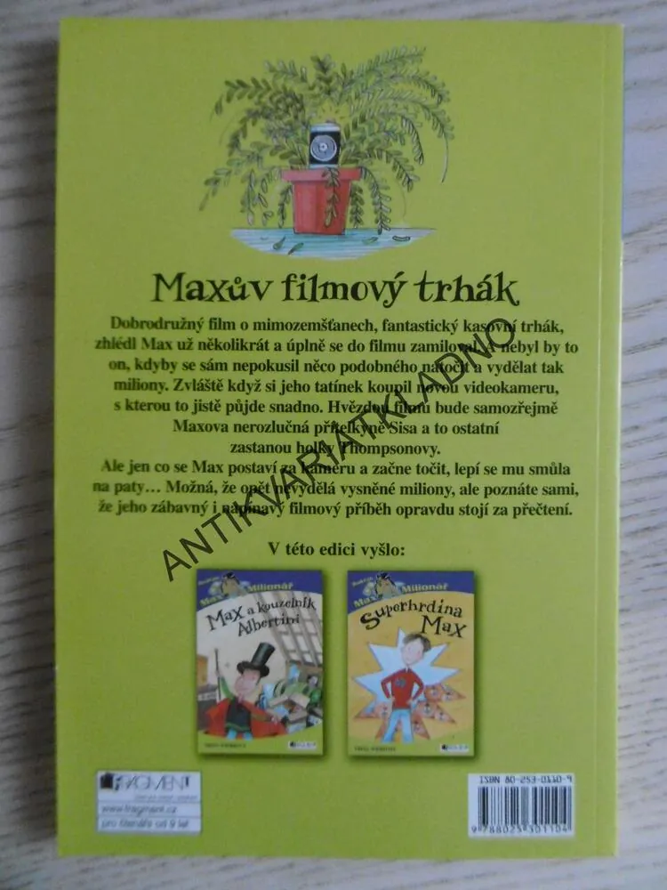 MAXŮV FILMOVÝ TRHÁK, ROŠŤÁK MAX MILIONÁŘ, TRINA WEBEROVÁ, **an