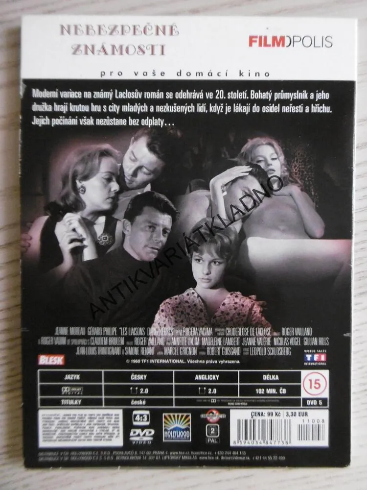 NEBEZPEČNÉ ZNÁMOSTI, DVD FILM