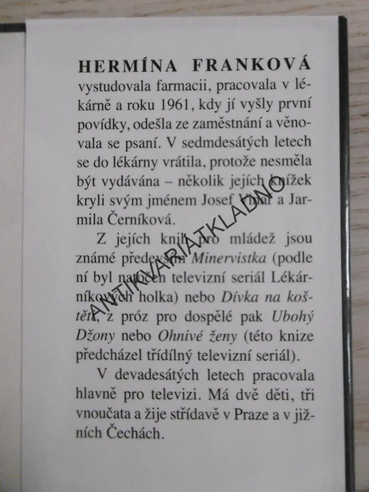 HLAVNĚ DÝCHAT, HERMÍNA FRANKOVÁ, **an