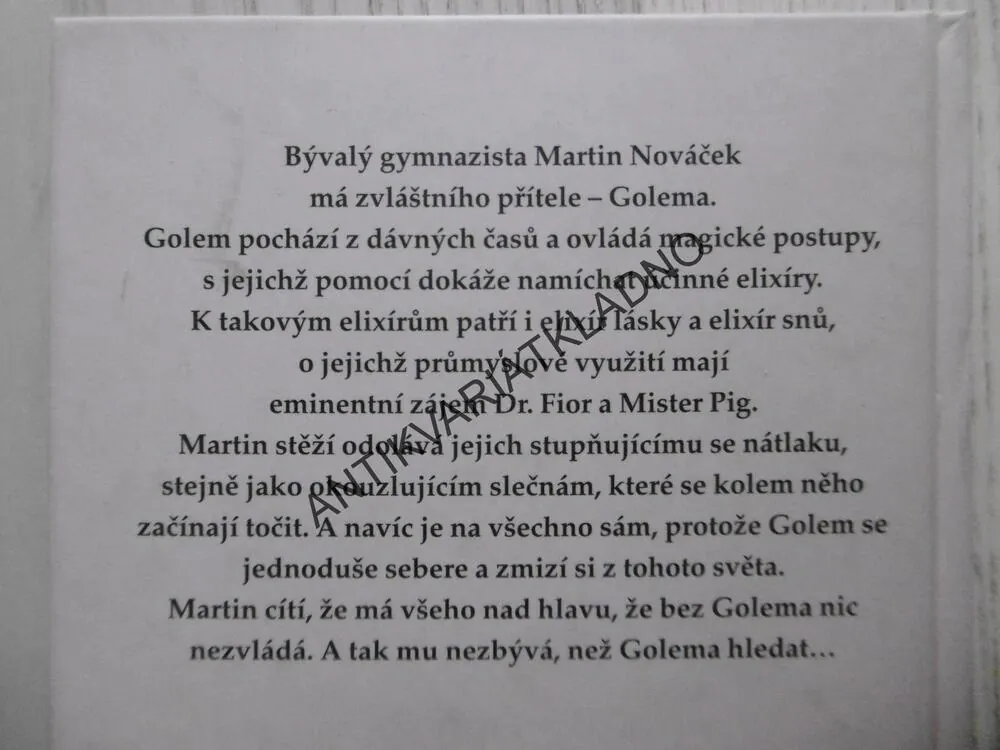 GOLEM A ELIXÍR LÁSKY, VOJTĚCH STEKLAČ, **an