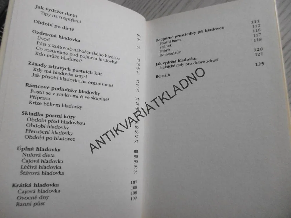 DIETA A OZDRAVNÁ HLADOVKA, MALÁ KNIHOVNIČKA ZDRAVÍ, **an