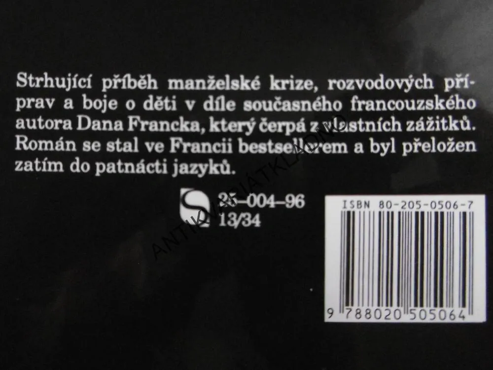 ROZVOD, DAN FRANCK, **an