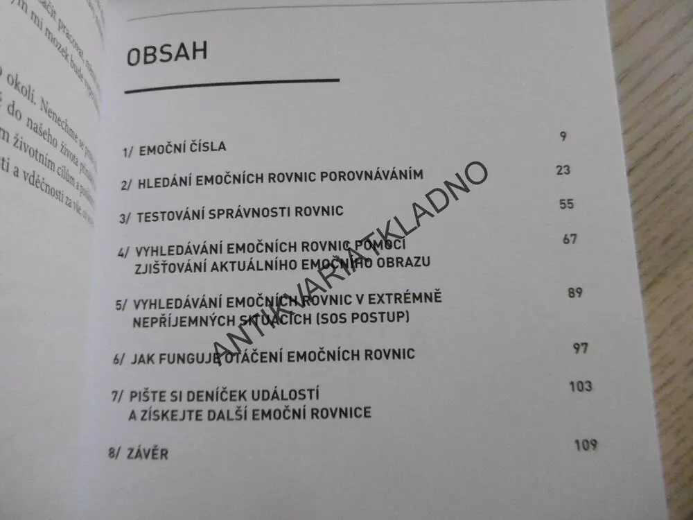 PRACOVNÍ SEŠIT K EMOČNÍM ROVNICÍM, ALEŠ KALINA, **an