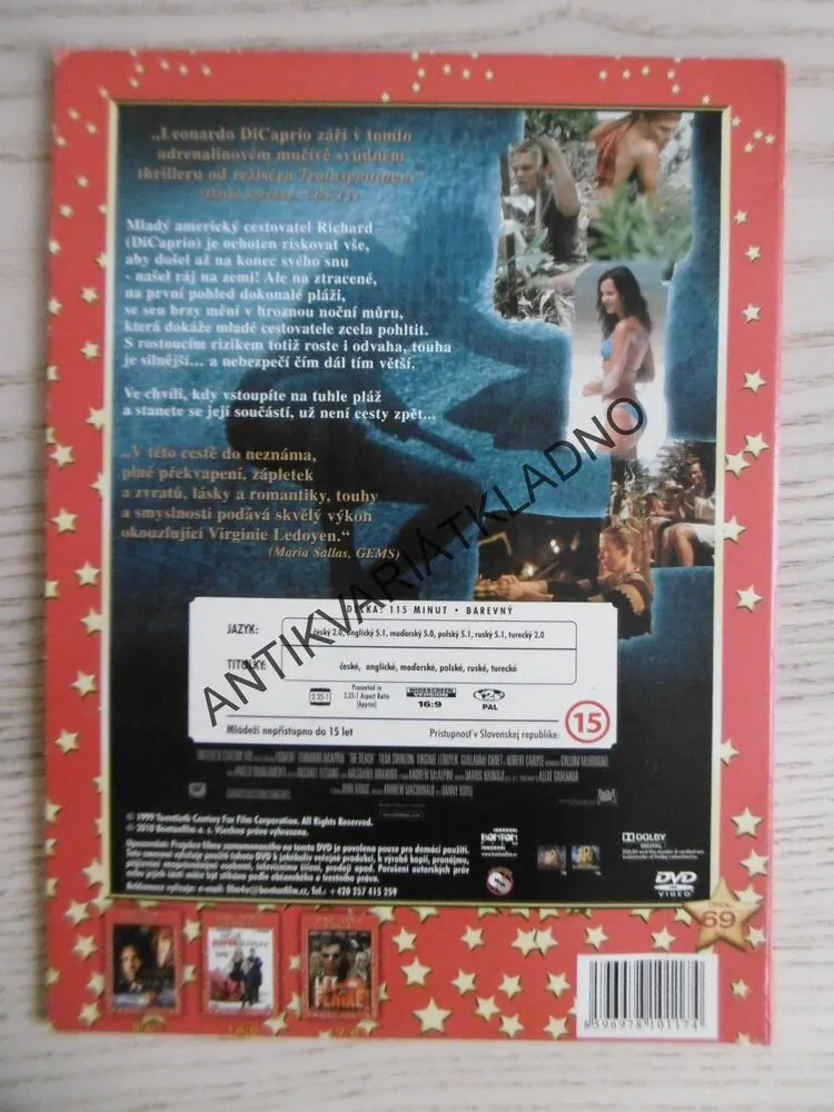 PLÁŽ, DVD FILM