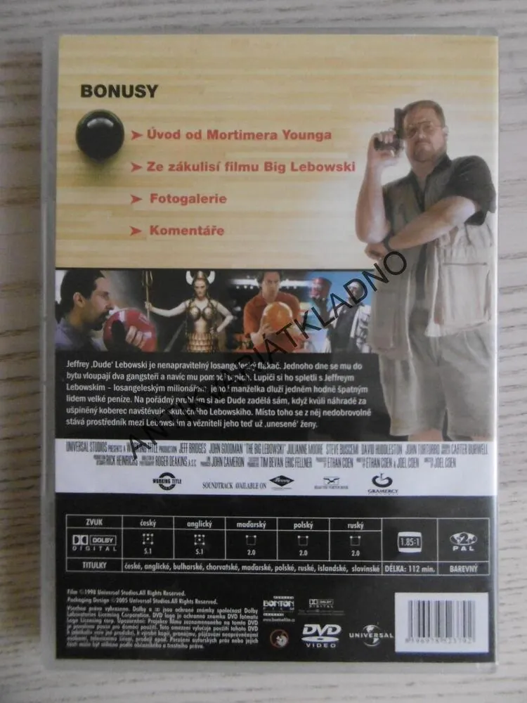 BIG LEBOWSKI, DVD FILM