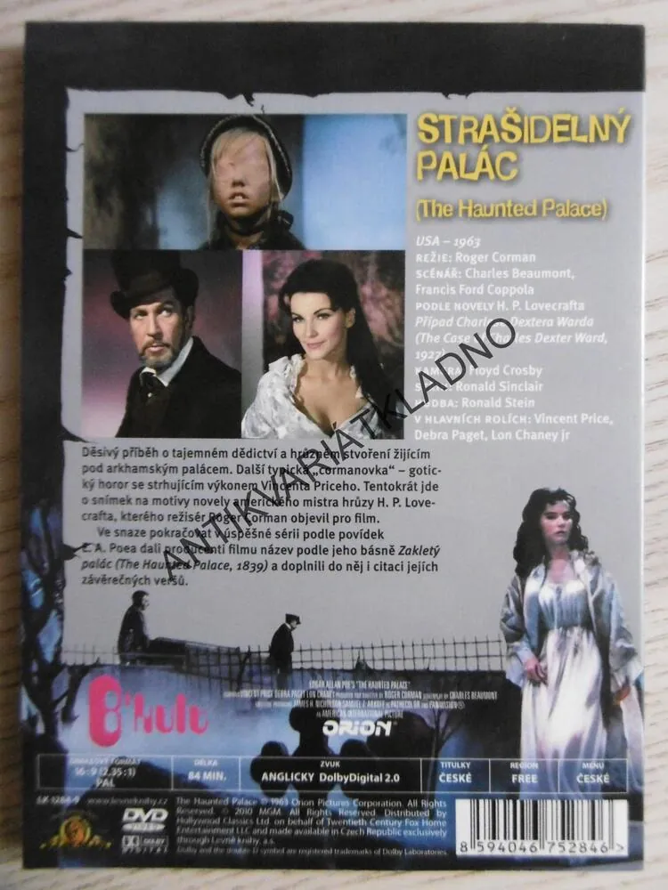 STRAŠIDELNÝ PALÁC, DVD FILM 