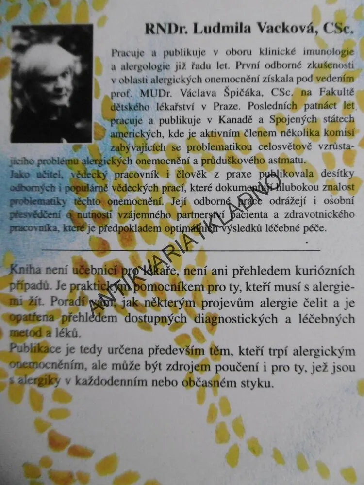 ASTMA A ALERGIE, LUDMILA VACKOVÁ, **an