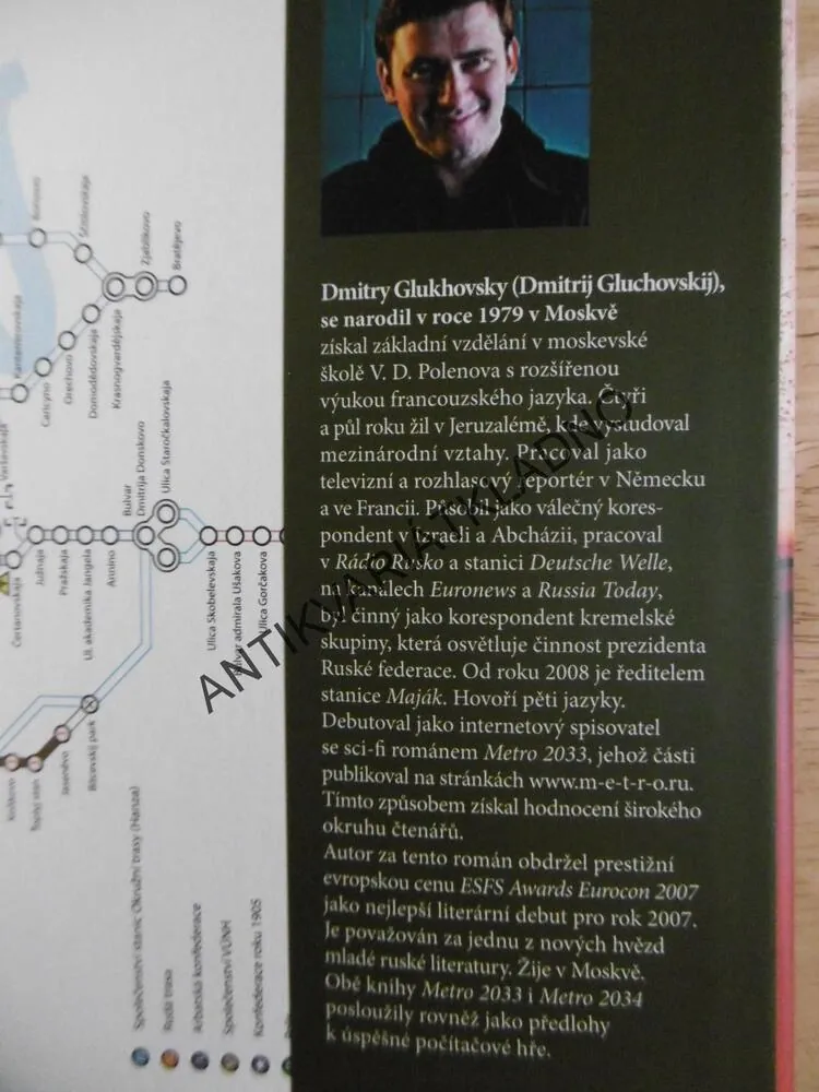 METRO 2034, DMITRY GLUKHOVSKY, APOKALYPTICKÝ BESTSELLER. **an