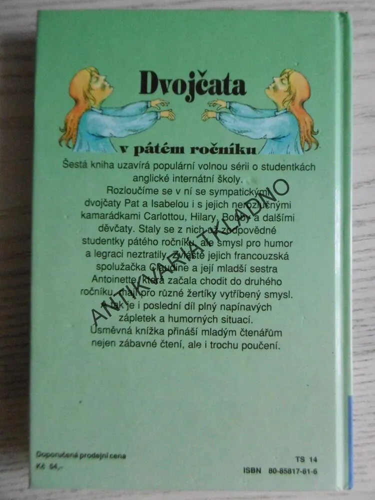 DVOJČATA V PÁTÉM ROČNÍKU, ENID BLYTONOVÁ, **an