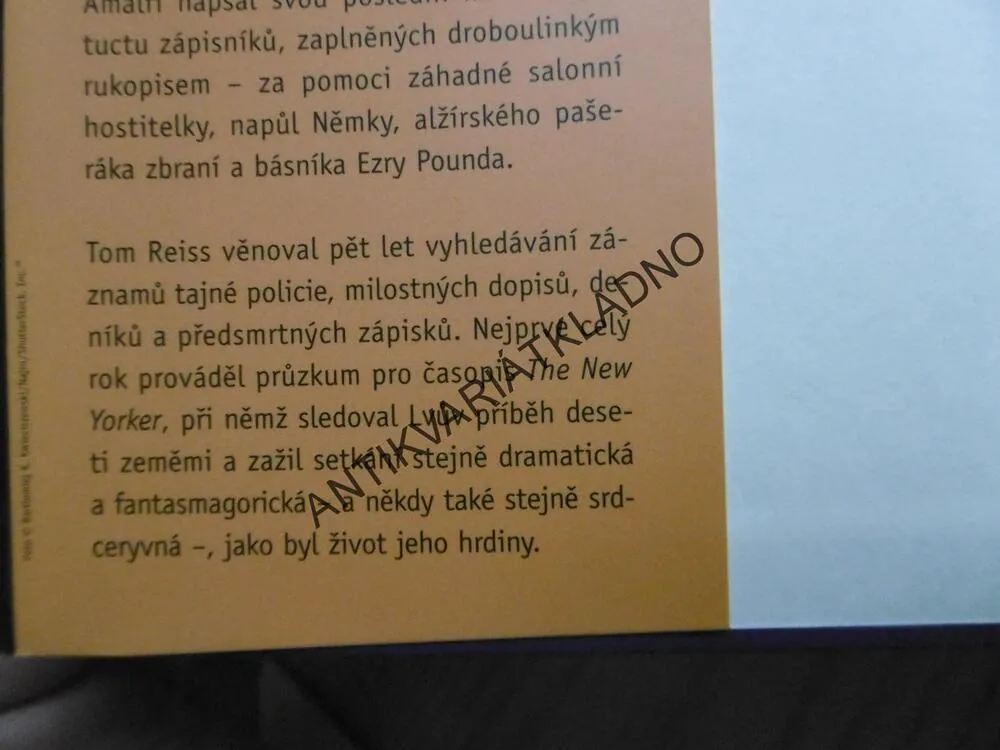 ORIENTALISTA, TOM REISS, **an