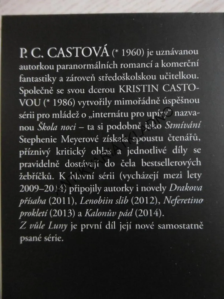Z VŮLE LUNY, P. C. CASTOVÁ, **an