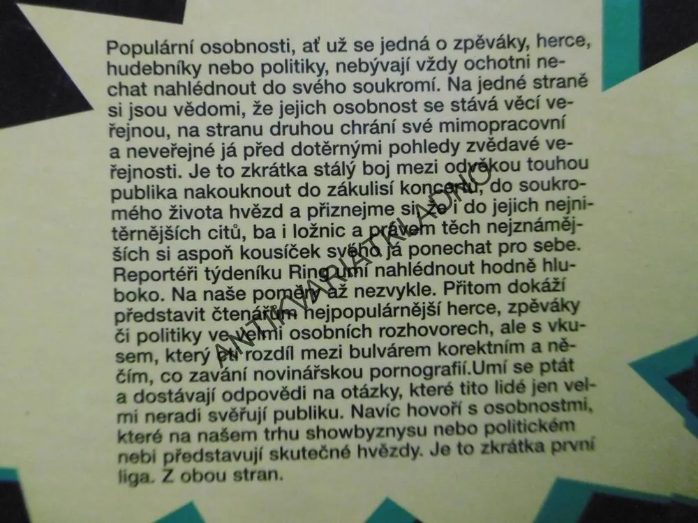 HVĚZDY V RINGU, **an