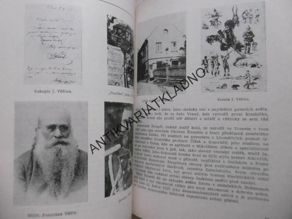 VRANÝ V HISTORII A V SOUČASNOSTI, 1. A 2. DÍL, OKRES KLADNO