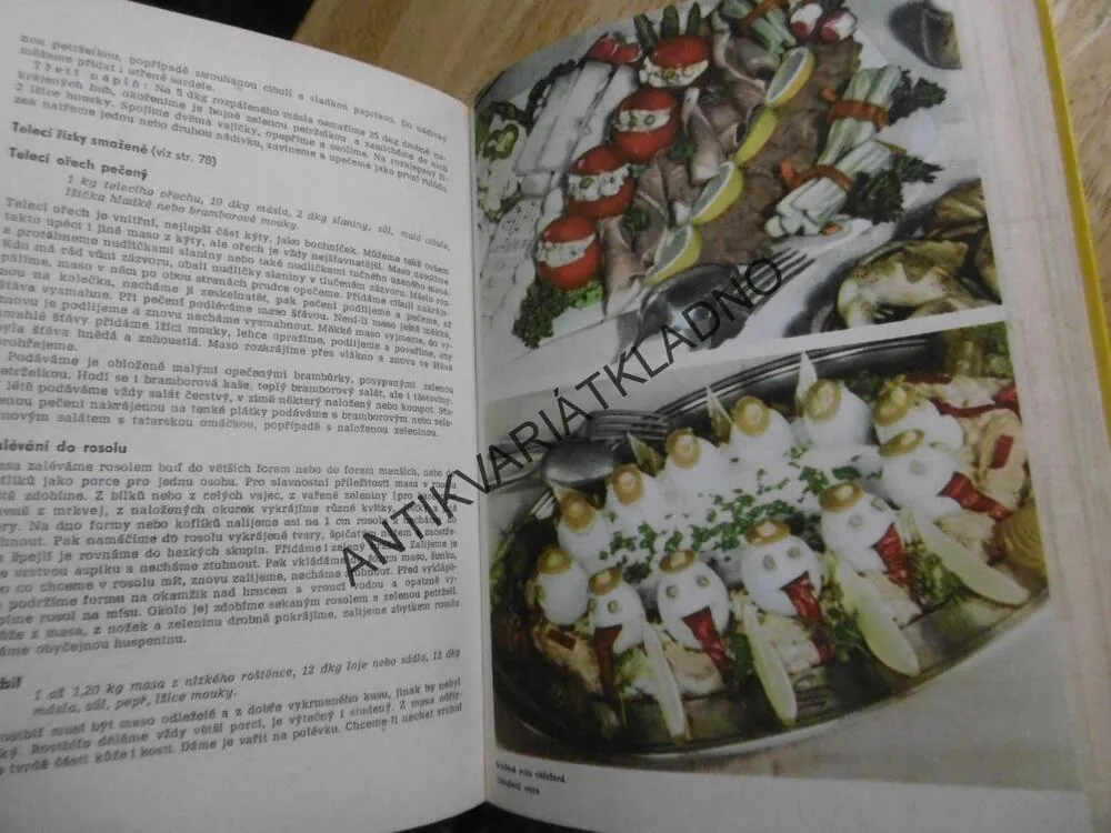 KUCHAŘKA NAŠÍ VESNICE, RECEPTY, HRUBÁ,RABOCH, 1969, **an