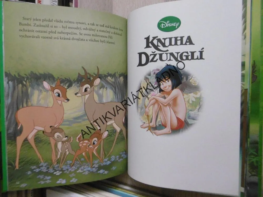 BAMBI, KNIHA DŽUNGLÍ, WALT DISNEY, **an