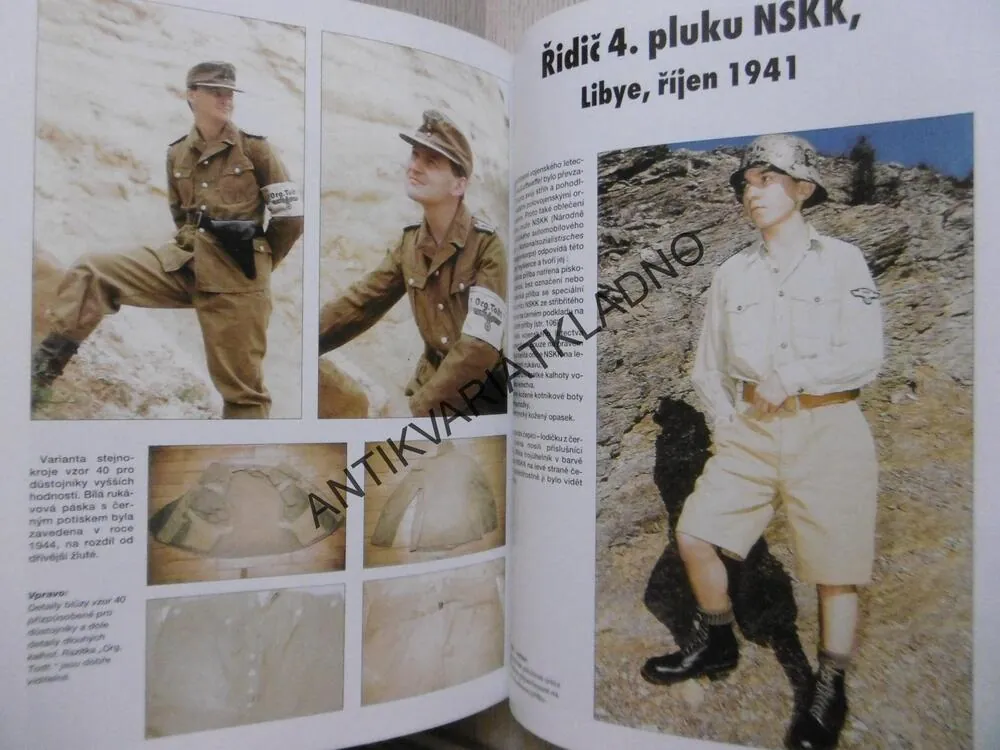 AFRIKAKORPS, TROPICKÉ STEJNOKROJE NĚMECKÉ ARMÁDY, 1940 - 1945, JACQUES SCIPION, YVES BASTIEN, **an