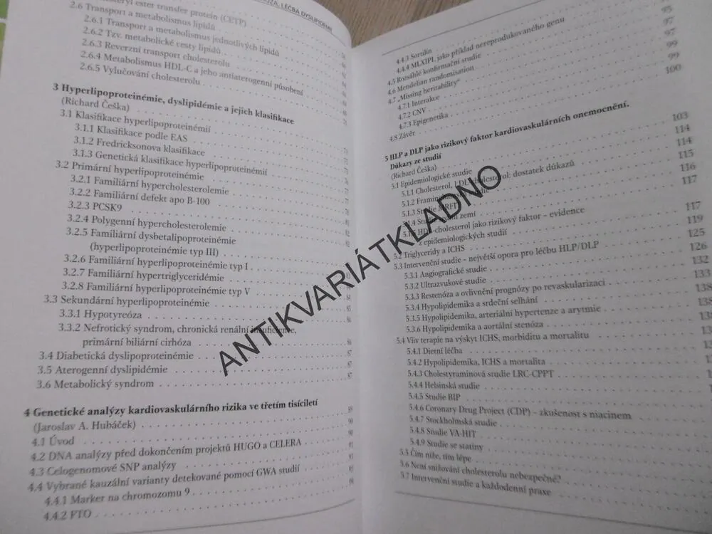 CHOLESTEROL A ATEROSKLERÓZA, LÉČBA DYSLIPIDÉMIÍ, RICHARD ČEŠKA, **an