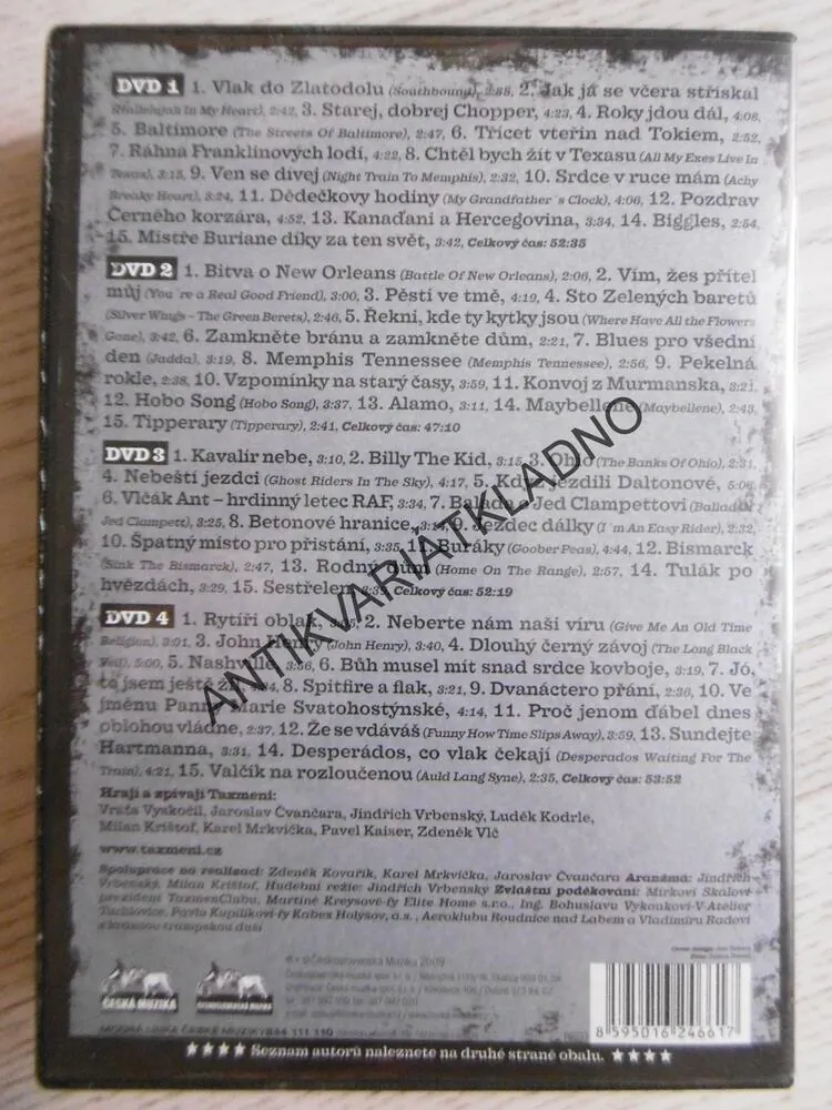 TAXMENI, 40 LET, 4 X DVD HUDBA