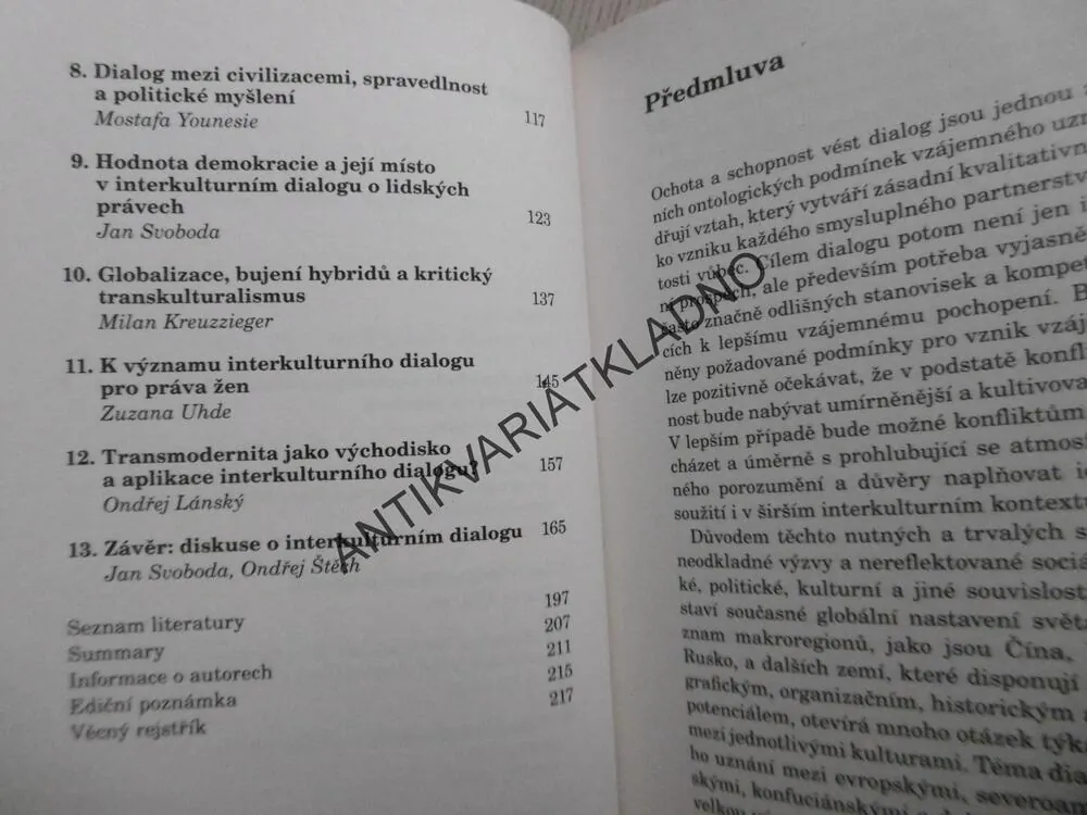 INTERKULTURNÍ VOJNA A MÍR, J. SVOBODA, O. ŠTĚCH, **an